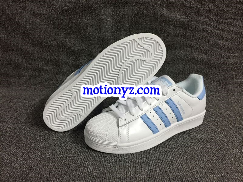 Adidas Superstar Light Blue Stripes